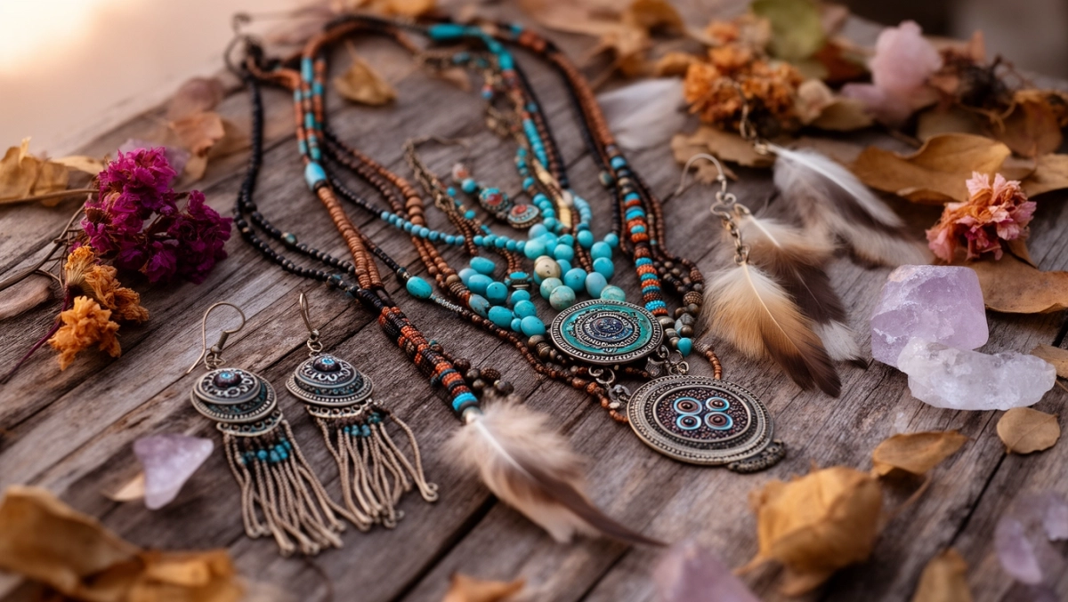 biżuteria w stylu boho
