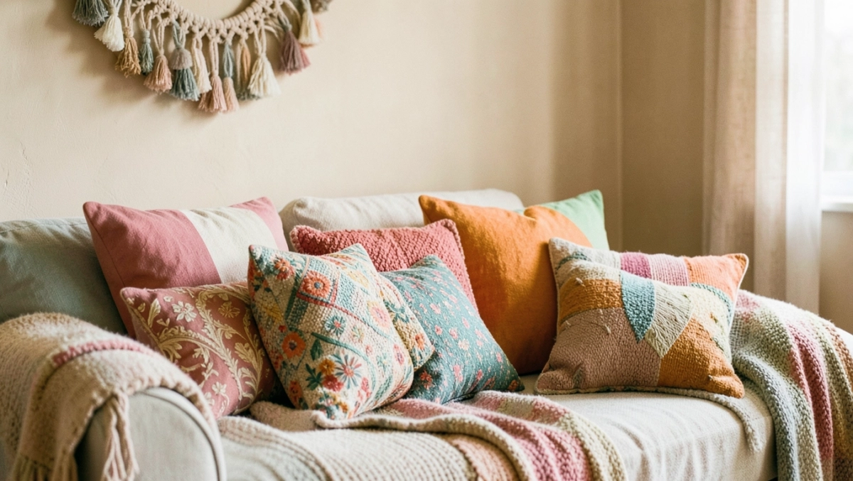 Kolory ścian w stylu boho