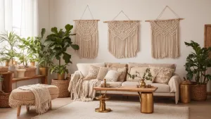 Elegancki styl boho wnętrza