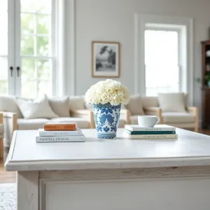 Stolik kawowy w stylu Hampton