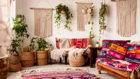 Styl boho chic wnętrze