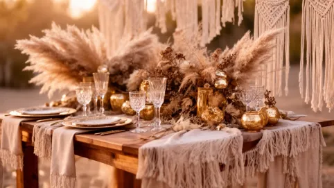 Styl boho glam wesele