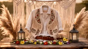 Styl boho męski wesele