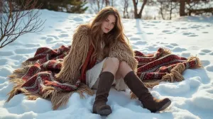 Styl Boho Stylizacje Zimą