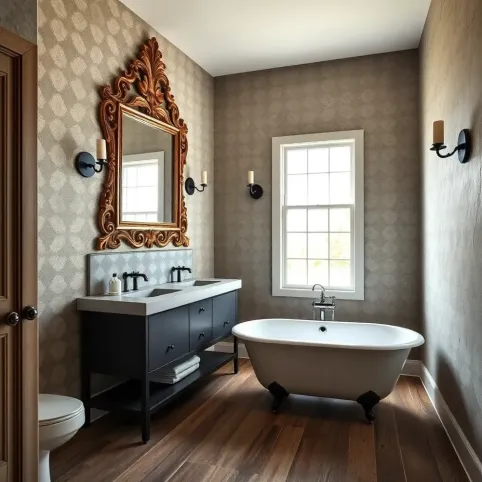 Styl eklektyczny lazienka