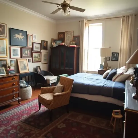 Styl eklektyczny sypialnia