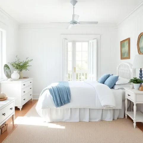 Styl Hampton sypialnia