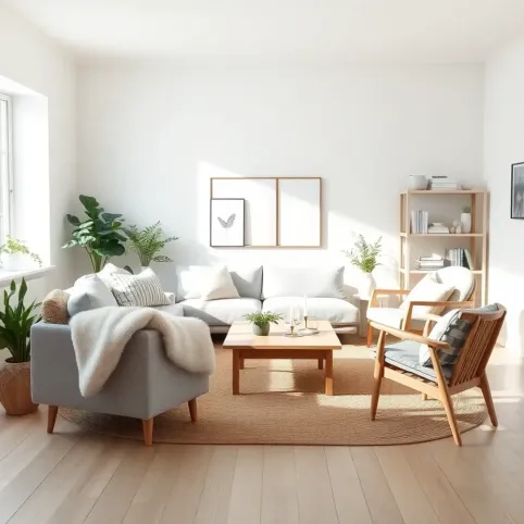 Styl skandynawski salon