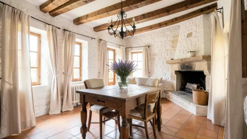 wnętrze w stylu prowansalskim