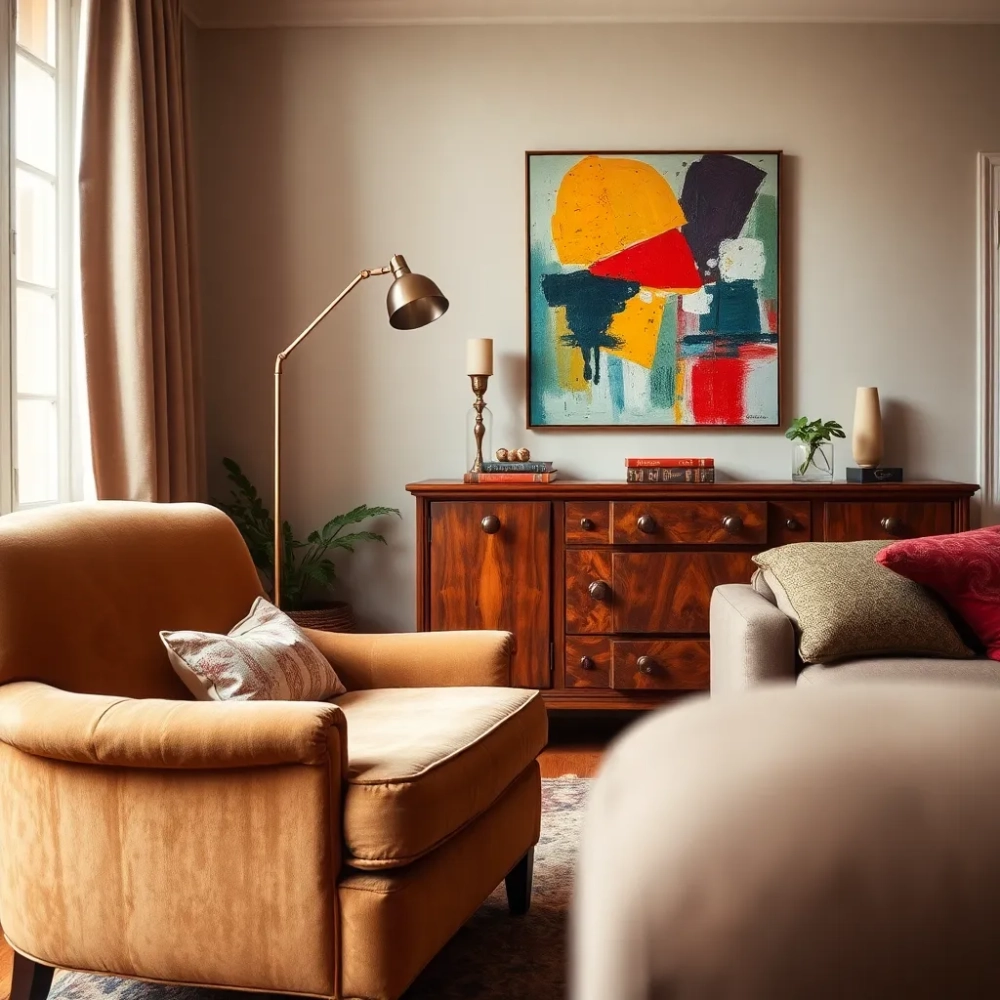 Styl Eklektyczny Salon