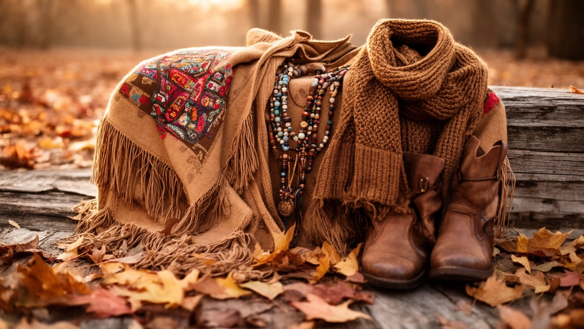 Stylizacje boho jesień